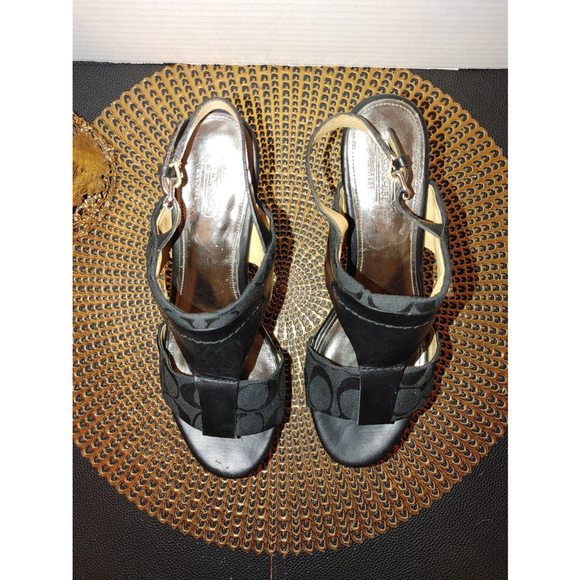 Coach Wedges Sandals Size 7.5 - Picture 3 of 6